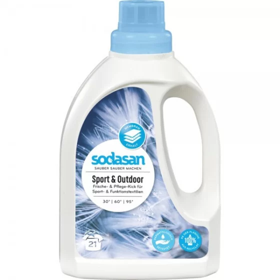 Sodasan detergent lichid de rufe pentru imbracaminte sport 750ml